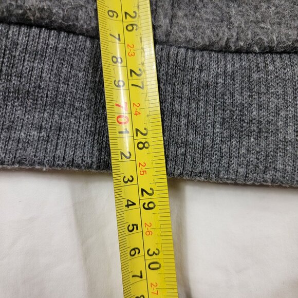 Polar Fleece By Malden Adults Medium Gray Full Zip Sweater Winter Warm Casual - Picture 8 of 8